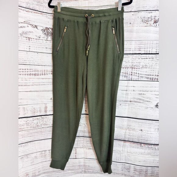 Alala SweatPants Womens Size‎ Medium High Rise Jogger Army Green athleisure knit - Picture 2 of 15